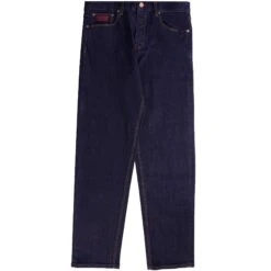 C17 - Cedixsept Jeans Preshrunk Slim Straight Red Selvedge Jeans - Denim Blue