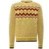 C17 - Cedixsept Jeans Script Peaks Knitted Sweatshirt - Lemon Mix