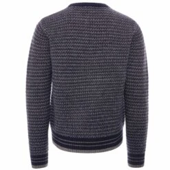 C17 - Cedixsept Jeans Script Peaks Knitted Sweatshirt - Navy Blue -Emporio Clothing Shop c17 cedixsept jeans script peaks knitted sweatshirt navy blue p51566 692136 image