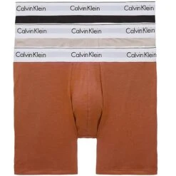 Calvin Klein Underwear 3 Pack Boxer Briefs - Pink/Brown/Black