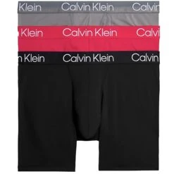 Calvin Klein Underwear 3 Pack Boxer Briefs - Red, Grey And Black