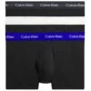 Calvin Klein Underwear 3 Pack Low Rise Trunks - Black, Blue And White