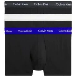 Calvin Klein Underwear 3 Pack Low Rise Trunks - Black, Blue And White