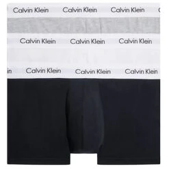 Calvin Klein Underwear 3 Pack Low Rise Trunks - Black, White And Grey