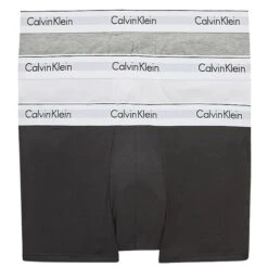 Calvin Klein Underwear 3 Pack Trunks - Black/White/Grey Heather
