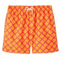 Derek Rose Tropez 11 Swim Shorts - Red/Orange