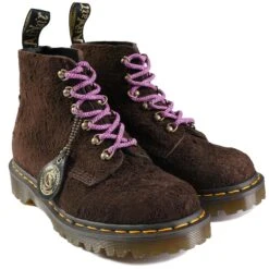 Dr. Martens Made In England 101 Hardware Suede Boots - Dark Brown -Emporio Clothing Shop dr martens made in england 101 hardware suede boots dark brown p60985 904100 image