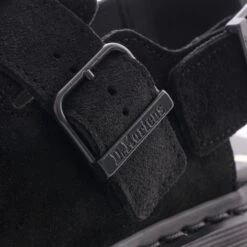 Dr. Martens Made In England Jorge Mules - Black Calf Suede -Emporio Clothing Shop dr martens made in england jorge mules black calf suede p53926 736259 image