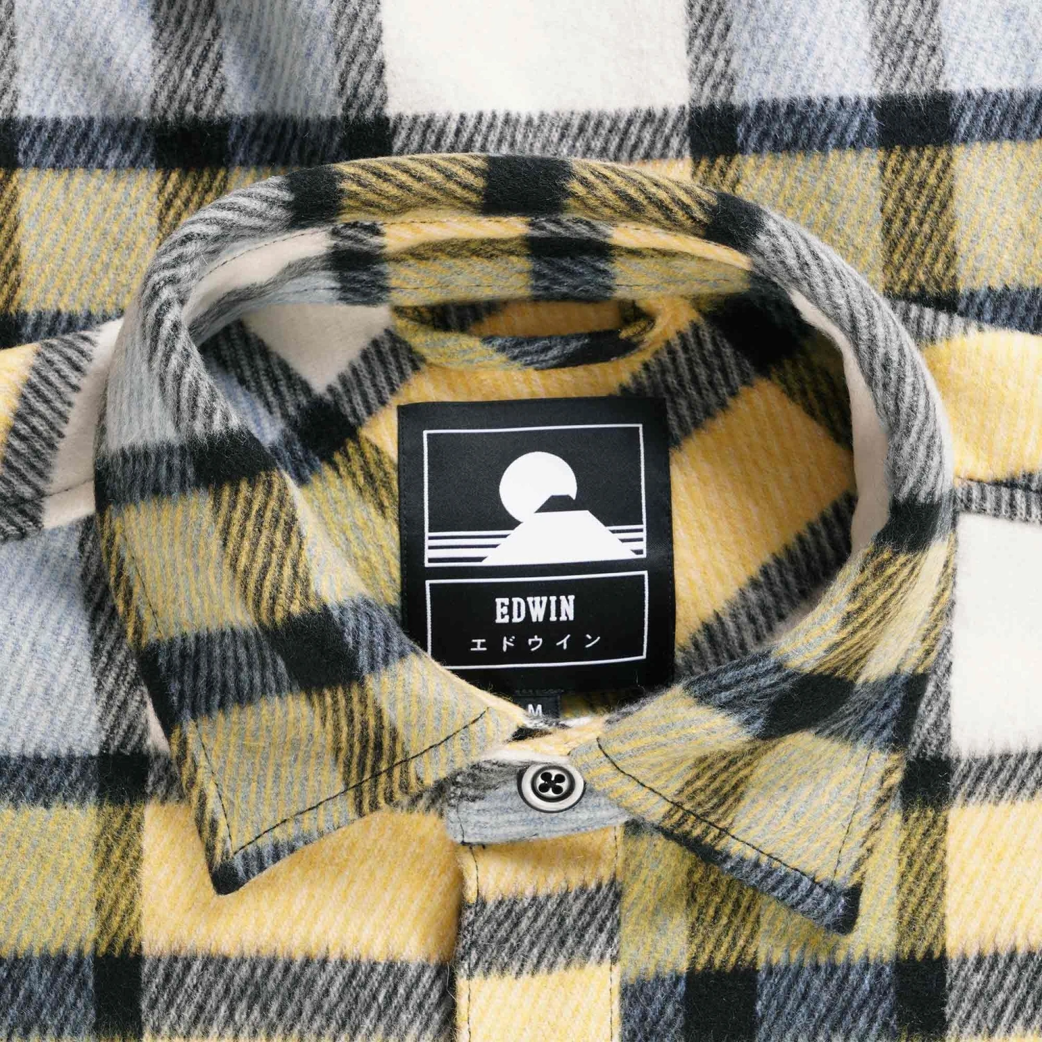 Edwin Jowen Overshirt - Yellow And Blue 4 Edwin Jowen Overshirt - Yellow And Blue - Image 2