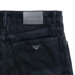 Emporio Armani J69 Loose-Fit Corduroy Trousers - Blu Navy -Emporio Clothing Shop emporio armani j69 loose fit corduroy trousers blu navy p60723 900920 image