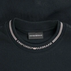 Emporio Armani Logo Sweatshirt - Navy -Emporio Clothing Shop emporio armani logo sweatshirt navy p60412 891374 image