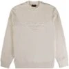 Emporio Armani Sweatshirt - Beige Eagle 1 Emporio Armani Sweatshirt - Beige Eagle -Emporio Clothing Shop emporio armani sweatshirt beige eagle p60529 891018 image