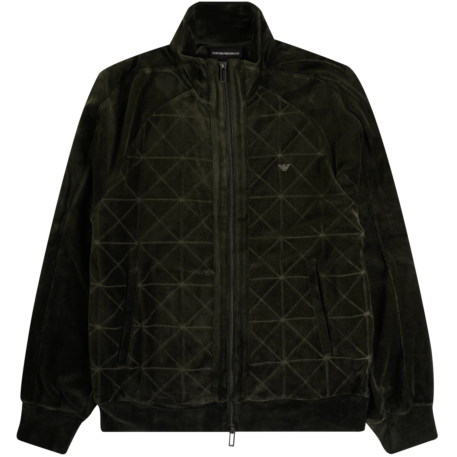 Emporio Armani Zip Up Sweatshirt - Green 3 Emporio Armani Zip Up Sweatshirt - Green