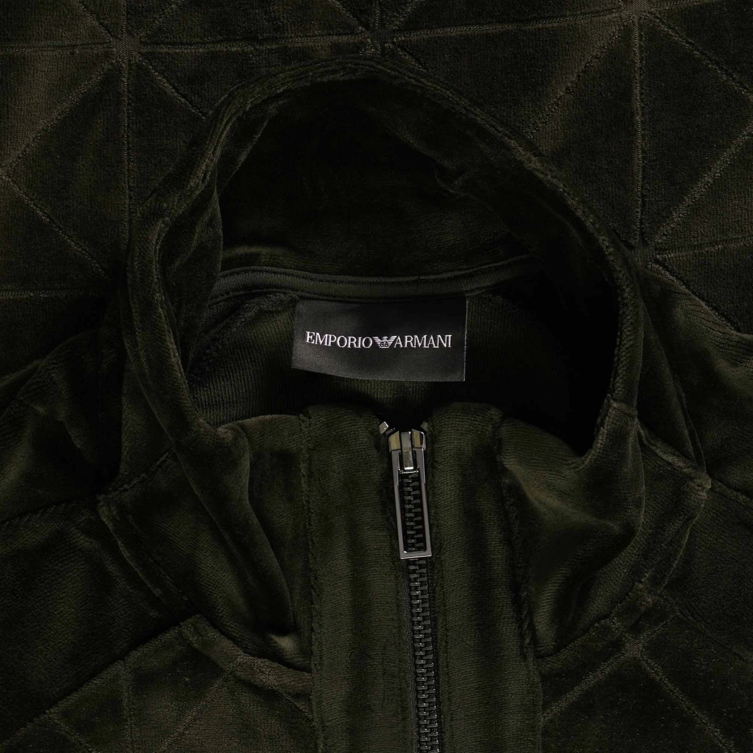 Emporio Armani Zip Up Sweatshirt - Green 4 Emporio Armani Zip Up Sweatshirt - Green - Image 2