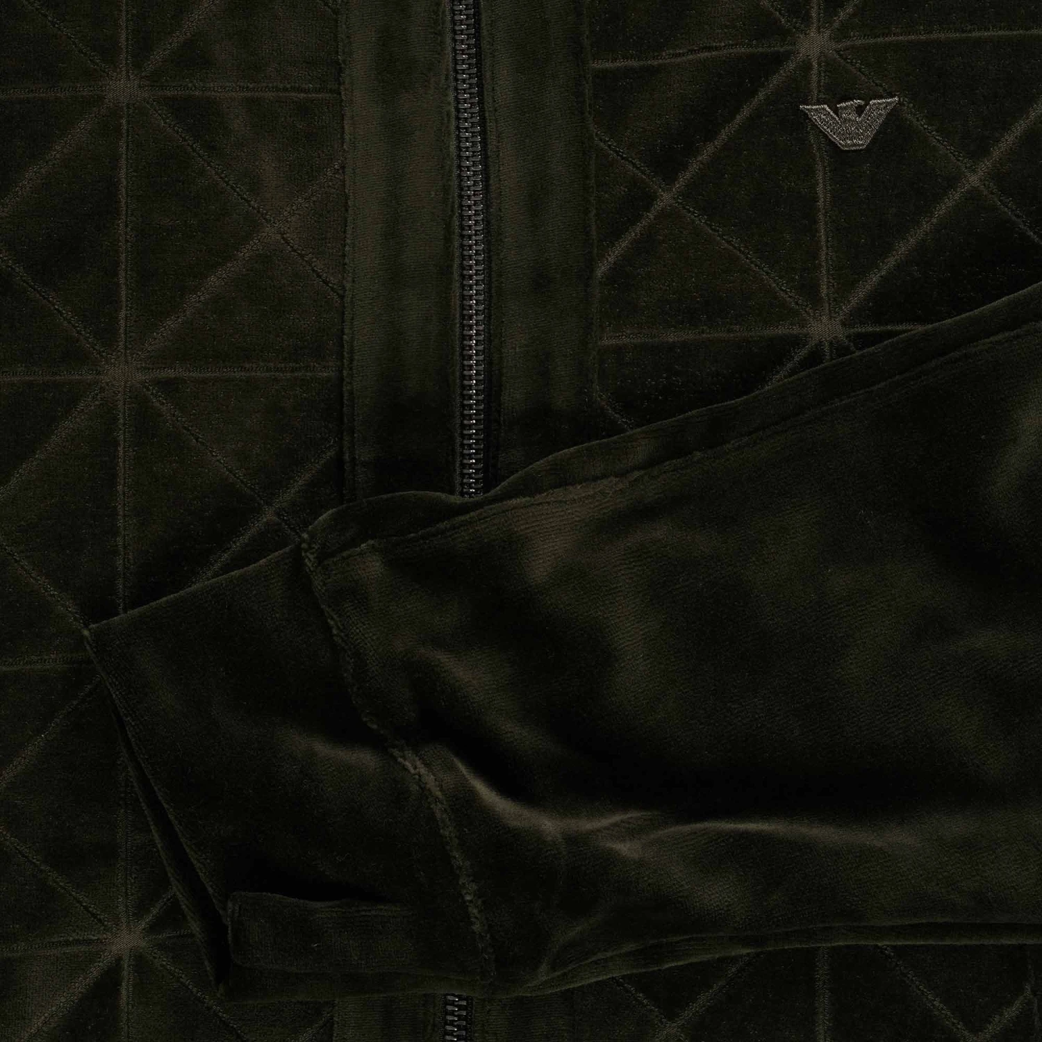 Emporio Armani Zip Up Sweatshirt - Green 5 Emporio Armani Zip Up Sweatshirt - Green - Image 3