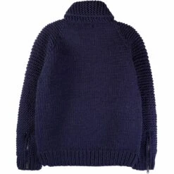 Faiz T.S Heavy Weight Hand Knitted Moto Knit Sweater - Navy Blue -Emporio Clothing Shop faiz t s heavy weight hand knitted moto knit sweater navy blue p61031 906198 image