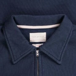 Far Afield Levy Half Zip Sweatshirt - Insignia Blue -Emporio Clothing Shop far afield levy half zip sweatshirt insignia blue p60728 900842 image