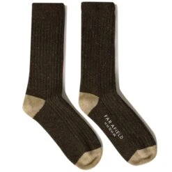 Far Afield Neppy Socks - Slate Brown