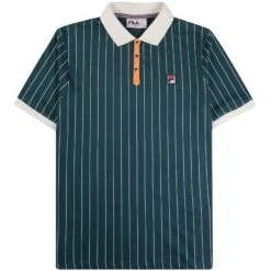 Fila Vintage BB1 Classic Vintage Striped Polo - Pond