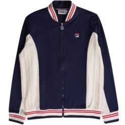 Fila Vintage Settanta Baseball Track Jacket - Navy