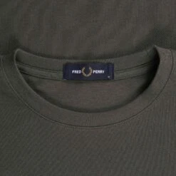 Fred Perry Bold Tipped Piqué T-Shirt - Field Green -Emporio Clothing Shop fred perry bold tipped pique t shirt field green p59488 876860 image