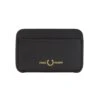 Fred Perry Burnished Leather Cardholder - Black -Emporio Clothing Shop fred perry burnished leather cardholder black p58882 859512 image
