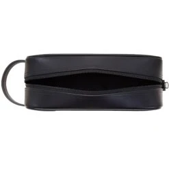 Fred Perry Burnished Leather Washbag - Black -Emporio Clothing Shop fred perry burnished leather washbag black p59466 875952 image