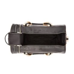 Fred Perry Classic Barrel Bag - Black/Ecru -Emporio Clothing Shop fred perry classic barrel bag black ecru p44637 467707 image