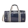 Fred Perry Classic Barrel Bag - Navy/Ecru -Emporio Clothing Shop fred perry classic barrel bag navy ecru p44638 467701 image