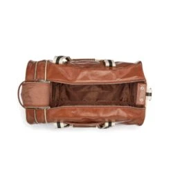 Fred Perry Classic Barrel Bag - Tan/Ecru -Emporio Clothing Shop fred perry classic barrel bag tan ecru p44632 467711 image