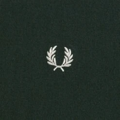 Fred Perry Classic Crew Neck Jumper - Night Green -Emporio Clothing Shop fred perry classic crew neck jumper night green p59573 878912 image