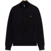 Fred Perry Classic Zip Through Cardigan - Black -Emporio Clothing Shop fred perry classic zip through cardigan black p60309 885599 image