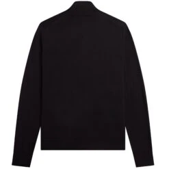 Fred Perry Classic Zip Through Cardigan - Black -Emporio Clothing Shop fred perry classic zip through cardigan black p60309 885617 image
