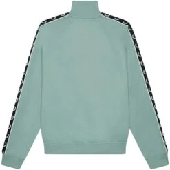 Fred Perry Contrast Taped Track Jacket - Silver Blue -Emporio Clothing Shop fred perry contrast taped track jacket silver blue p57076 821001 image