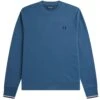 Fred Perry Crew Neck Sweatshirt - Midnight -Emporio Clothing Shop fred perry crew neck sweatshirt midnight p59492 876899 image