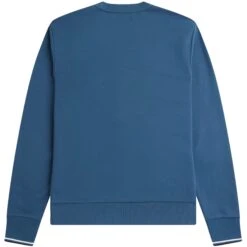 Fred Perry Crew Neck Sweatshirt - Midnight -Emporio Clothing Shop fred perry crew neck sweatshirt midnight p59492 876914 image