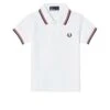 Fred Perry Kids My First Fred Perry Shirt - White, Red & Navy -Emporio Clothing Shop fred perry kids my first fred perry shirt white red navy p40177 305894 image