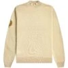 Fred Perry Laurel Wreath Mock Neck Jumper - Oatmeal