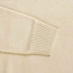 Fred Perry Laurel Wreath Mock Neck Jumper - Oatmeal -Emporio Clothing Shop fred perry laurel wreath mock neck jumper oatmeal p60304 885633 image