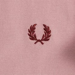 Fred Perry M3600 Twin Tipped Polo Shirt - Dusty Rose -Emporio Clothing Shop fred perry m3600 twin tipped polo shirt dusty rose p59475 877087 image