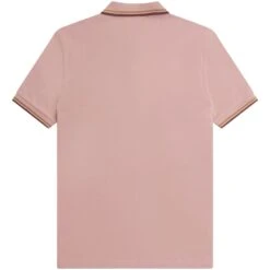 Fred Perry M3600 Twin Tipped Polo Shirt - Dusty Rose -Emporio Clothing Shop fred perry m3600 twin tipped polo shirt dusty rose p59475 877093 image