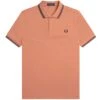 Fred Perry M3600 Twin Tipped Polo Shirt - Light Rust -Emporio Clothing Shop fred perry m3600 twin tipped polo shirt light rust p59479 877027 image