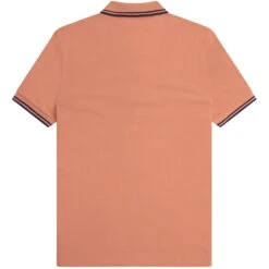 Fred Perry M3600 Twin Tipped Polo Shirt - Light Rust -Emporio Clothing Shop fred perry m3600 twin tipped polo shirt light rust p59479 877045 image