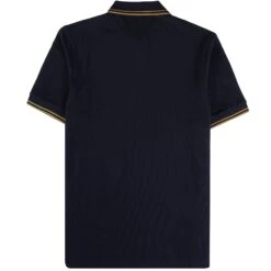 Fred Perry M3600 Twin Tipped Polo Shirt - Navy 9 Fred Perry M3600 Twin Tipped Polo Shirt - Navy -Emporio Clothing Shop fred perry m3600 twin tipped polo shirt navy p59473 877335 image