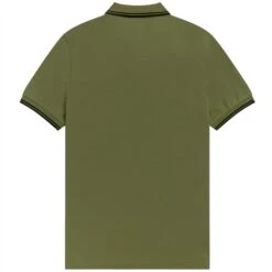 Fred Perry M3600 Twin Tipped Polo Shirt - Uniform Green -Emporio Clothing Shop fred perry m3600 twin tipped polo shirt uniform green p55343 778274 image