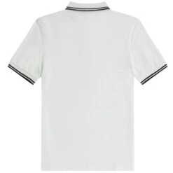 Fred Perry M3600 Twin Tipped Polo Shirt - White -Emporio Clothing Shop fred perry m3600 twin tipped polo shirt white p57610 835774 image