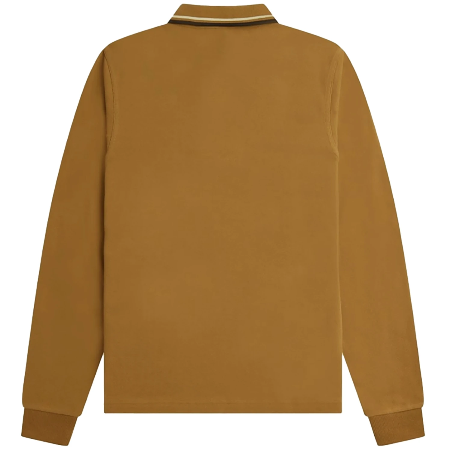 Fred Perry M3636 Long Sleeve Polo Shirt - Dark Caramel 6 Fred Perry M3636 Long Sleeve Polo Shirt - Dark Caramel - Image 4
