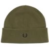 Fred Perry Merino Wool Beanie - Uniform Green -Emporio Clothing Shop fred perry merino wool beanie uniform green p55935 795555 image
