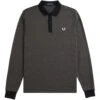 Fred Perry Micro Chequerboard Polo Shirt - Black -Emporio Clothing Shop fred perry micro chequerboard polo shirt black p59490 876987 image