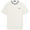 Fred Perry Reissues Crew Neck Piqué T-Shirt - Ecru -Emporio Clothing Shop fred perry reissues crew neck pique t shirt ecru p58955 863469 image